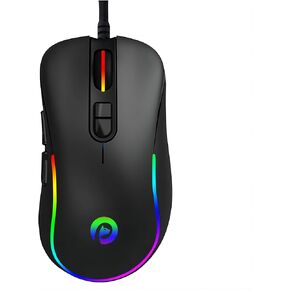 Generic Purrfect Gaming Mouse, High-Precision 8000DPI Optical Sensor, 20 Million Clicks Life Time, RGB High Performance, Ergonomic, USB, Easy Plug and Play, Wired - Black