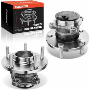 A-Premium 2 x Rear Wheel Bearing and Hub Assembly with 5-Lug Compatible with Mazda 3 2004-2013, 3 Sport 2009-2013, 5 2006-2010