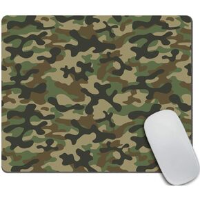 Texture Military Camouflage Mouse pad, Army Green Hunting Mouse Pad Customized Rectangle Non-Slip Rubber Mousepad Gaming Mouse Pads