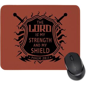 Christian Gifts Mouse Pad Bible Verse Religious Faith Gifts for Women Men Rectangle Mouse Pads for Computers Laptop Birthday Christmas Christian Gifts for Friends Family (I can do All Things)