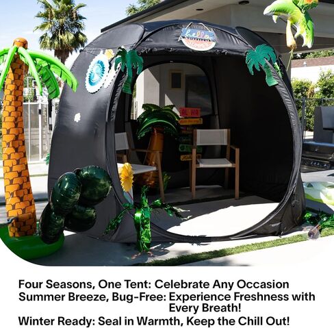 Alvantor 10' x 10' Hexagon Pop Up Sun Shade Canopy - Ventilated Mesh Walls, Perfect for Camping, Beach, Events, and Outdoor Party Decorations, All-Season Shelter (Not Waterproof) in Saudi Arabia