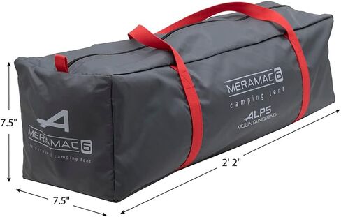 ALPS Mountaineering Meramac 6-Person Tent - Gray/Red in Saudi Arabia