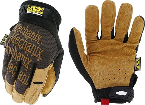 Mechanix Wear: The Original Durahide Leather Work Gloves with Secure Fit, Utility Gloves for Multi-purpose Use, Abrasion Resistant, Added Durability, Safety Gloves for Work (Brown, Small) in Saudi Arabia
