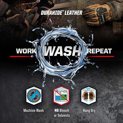 Mechanix Wear: The Original Durahide Leather Work Gloves with Secure Fit, Utility Gloves for Multi-purpose Use, Abrasion Resistant, Added Durability, Safety Gloves for Work (Brown, Small) in Saudi Arabia