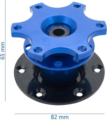 محول عالمي سريع الإصدار من MASO مزود بغطاء لعجلة القيادة Boss Hub Race/Rally/Motorsport (أسود) in Kuwait