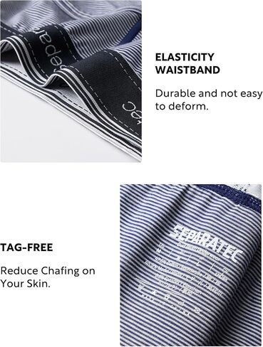 Separatec Men's Underwear Moisture Wicking Viscose Briefs for Men, Ball Support Pouch Underwear 6 Packs in Saudi Arabia