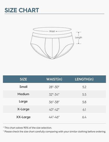 Separatec Men's Underwear Moisture Wicking Viscose Briefs for Men, Ball Support Pouch Underwear 6 Packs in Saudi Arabia