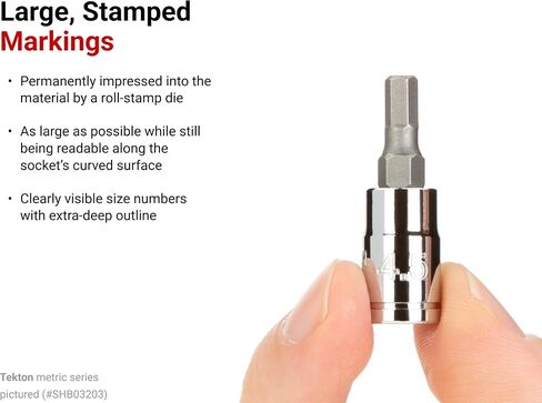 TEKTON 1/4 in Dr Hex Bit Socket Set, 21-Piece (5/64-5/16 in., 2-8 mm) with Rails | SHB90202 in Saudi Arabia