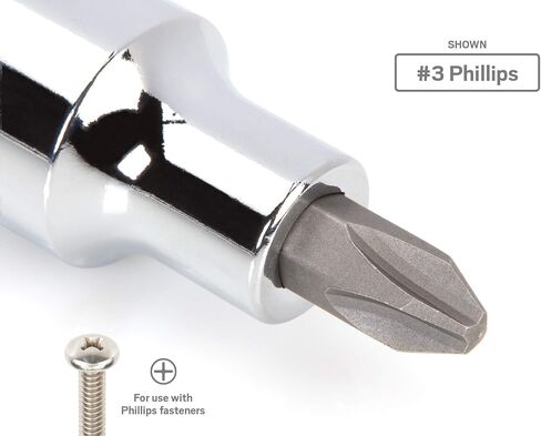 TEKTON 1/2 Inch Drive x #1 Phillips Bit Socket | SHB21201 in Saudi Arabia