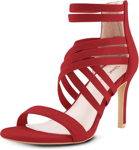 Shoe'N Tale Stiletto High Heels for Women Gladiator Sexy Multiple Straps Heeled Sandals Dress Open Toe Pump Heels in Saudi Arabia