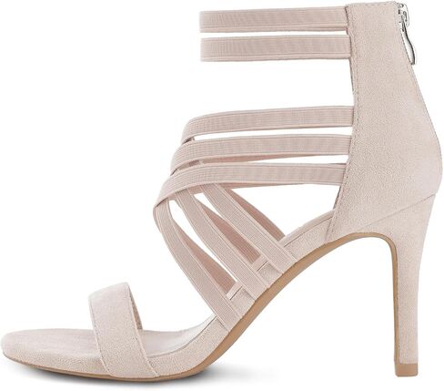 Shoe'N Tale Stiletto High Heels for Women Gladiator Sexy Multiple Straps Heeled Sandals Dress Open Toe Pump Heels in Saudi Arabia