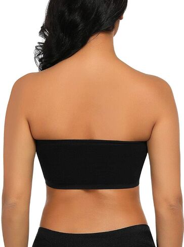 Seamless Bandeau Bra Boob Tube Bra Strapless Stretch in Saudi Arabia