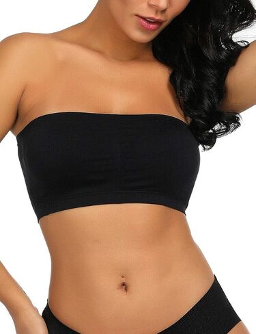 Seamless Bandeau Bra Boob Tube Bra Strapless Stretch in Saudi Arabia