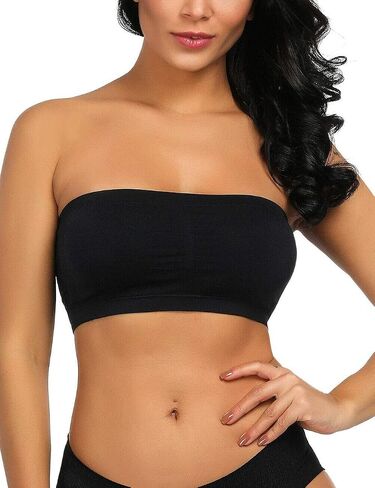 Seamless Bandeau Bra Boob Tube Bra Strapless Stretch in Saudi Arabia