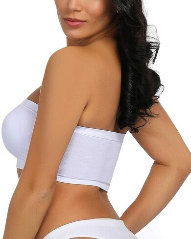 Seamless Bandeau Bra Boob Tube Bra Strapless Stretch in Saudi Arabia