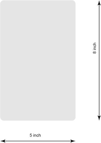 ملصقات شفافة مقاس 5 × 8 بوصة مكونة من 30 ورقة، ملصقات شفافة وأختام ويفر شفافة مقاومة للماء لحماية الرموز الشريطية والأرقام والملصقات in Kuwait