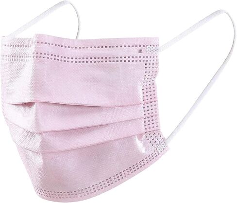 Pink Face Masks, 3-Ply, Disposable (12pk-50pk) in Saudi Arabia