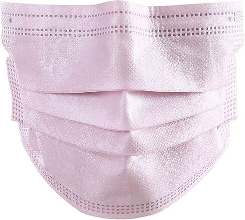 Pink Face Masks, 3-Ply, Disposable (12pk-50pk) in Saudi Arabia