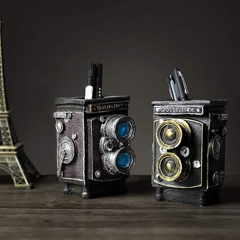 حامل قلم رصاص للكاميرا عتيق منظم مكتب فني حرفي in Kuwait