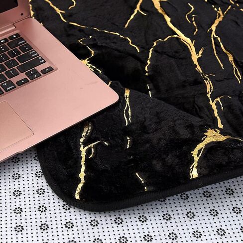 Btargot 5×8ft Black Gold Marble Area Rug for Living Room, Princess Prince Castle Modern Colorful Abstract Throw Rugs Anti-Skid Fluffy Plush Carpet for Kids Boys Girls Home Nursery Decorative in Saudi Arabia