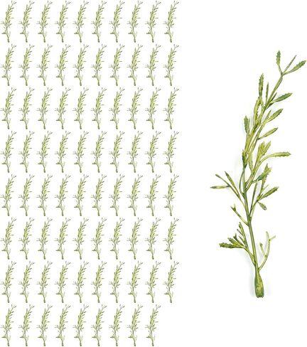 80 PCS Faux Tree Branch Artificial Flowers for Centerpiece Vase Filling in Floating Candles Vase Filler Floating Flowers for Christmas Home Wedding Centerpiece Decoration, 6in,Green in Saudi Arabia