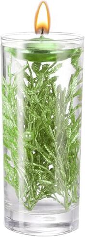 80 PCS Faux Tree Branch Artificial Flowers for Centerpiece Vase Filling in Floating Candles Vase Filler Floating Flowers for Christmas Home Wedding Centerpiece Decoration, 6in,Green in Saudi Arabia