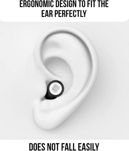 Sleep Soundly: Reusable Ear Plugs for Sleeping, Snoring, and Hearing Protection - High Fidelity, Soft Silicone, 8 Tips Included in Saudi Arabia