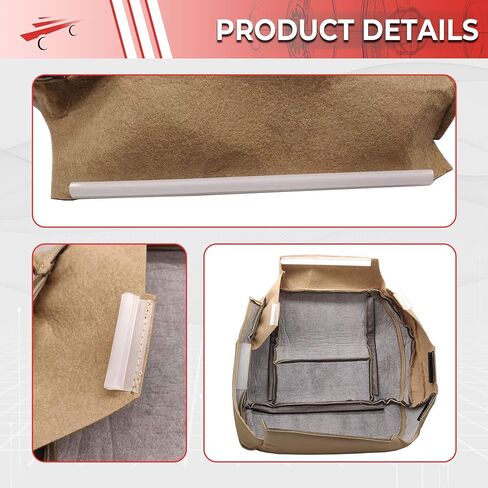 Automotive Seat Cover Driver Side Bottom Replacement Leather Seat Cover Tan for 2005-2008 Ford F-150 Lariat in Saudi Arabia