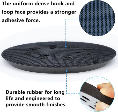 5 بوصة 8 حفرة ساندر استبدال الرملي الوسادة ل ديوالت ماكينة سنفرة مدارية هوك وحلقة استبدال ساندر الوسادة in Kuwait