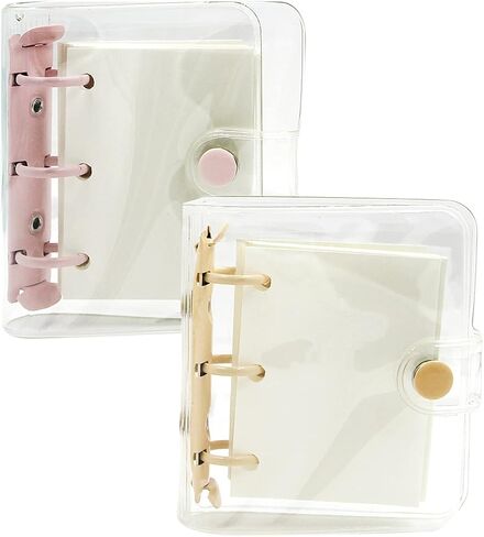 4 PCS Mini 3-Ring Binder Covers Notebook Refiller Insert Paper,2 Blank Paper with 2 Lined Paper in Saudi Arabia