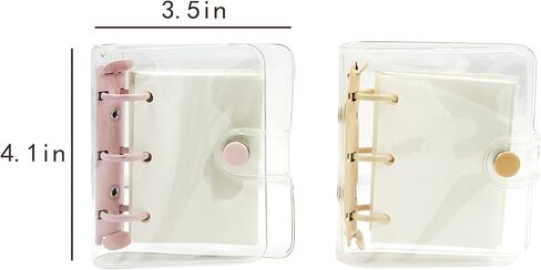 4 PCS Mini 3-Ring Binder Covers Notebook Refiller Insert Paper,2 Blank Paper with 2 Lined Paper in Saudi Arabia