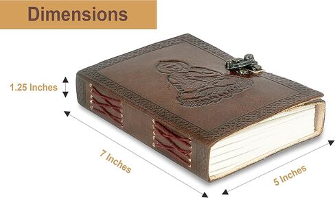 Leather Journal Writing Notebook Blank Buddha Sketchbook Bound Daily Notepad Handmade Antique Gift For Men And Women in Saudi Arabia