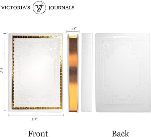 VICTORIA'S JOURNALS Leatherette Vintage Journal Hard Cover Lined Notebook Old Looking Travel Diary, A5 Size 5.7'' x 8.1'' in Saudi Arabia