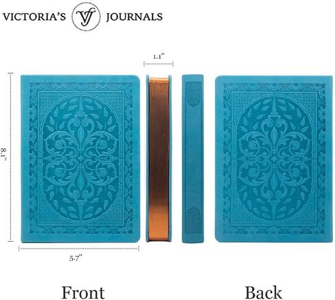 VICTORIA'S JOURNALS Leatherette Vintage Journal Hard Cover Lined Notebook Old Looking Travel Diary, A5 Size 5.7'' x 8.1'' in Saudi Arabia