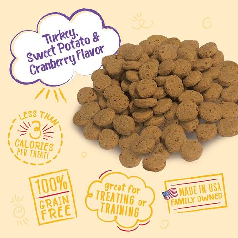 Charlee Bear Crunch Turkey, Sweet Potato & Cranberry Flavor Dog Treat and Snack (2 Pack) 8 oz Each in Saudi Arabia