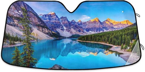 Angry Red Dragon Head Windshield Sun Shade - Foldable Car Front Window Sunshades for Most Sedans SUV Truck, Blocks UV Rays and Keeps Your Vehicle Cool in Saudi Arabia
