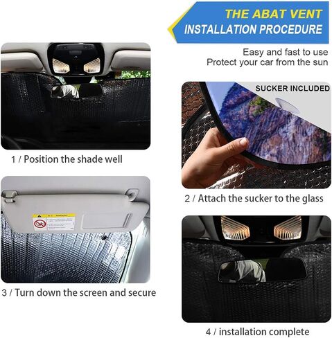 Angry Red Dragon Head Windshield Sun Shade - Foldable Car Front Window Sunshades for Most Sedans SUV Truck, Blocks UV Rays and Keeps Your Vehicle Cool in Saudi Arabia