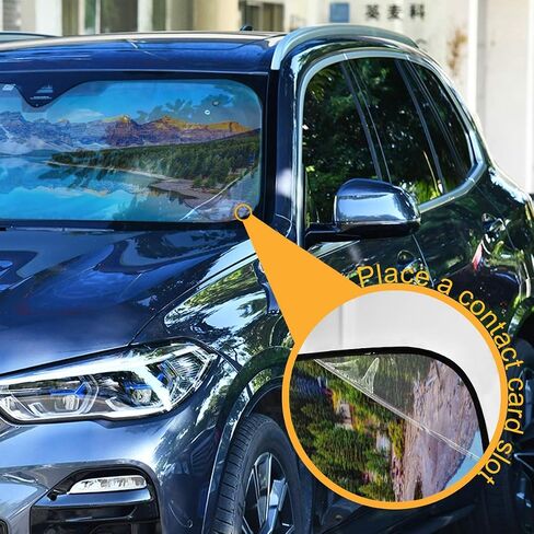 Angry Red Dragon Head Windshield Sun Shade - Foldable Car Front Window Sunshades for Most Sedans SUV Truck, Blocks UV Rays and Keeps Your Vehicle Cool in Saudi Arabia