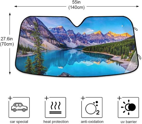 Angry Red Dragon Head Windshield Sun Shade - Foldable Car Front Window Sunshades for Most Sedans SUV Truck, Blocks UV Rays and Keeps Your Vehicle Cool in Saudi Arabia