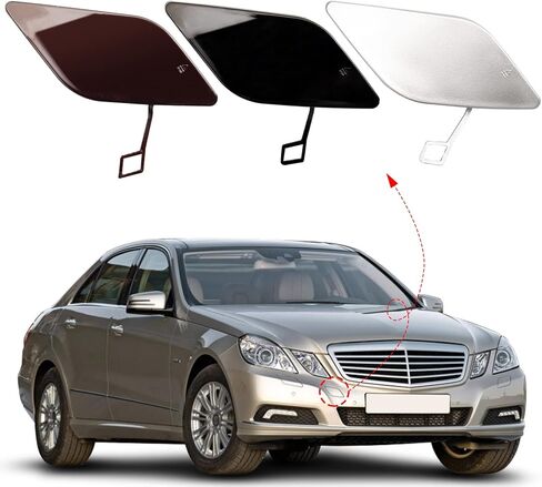 Front Bumper Tow Hook Cover Towing Eye Cap Fit for Mercedes Benz E-Class W212 E300 E350 E400 E550 2010 2011 2012 2013 2128850126 A2128850126 (Black, Right Passenger Side) Xinpinsai in Saudi Arabia