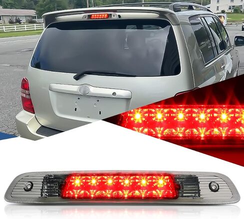 Auto Dynasty Rear High Mount Red Housing LED 3rd Third Brake Light Stop Lamp Compatible with Toyota Highlander 01-03 in Saudi Arabia