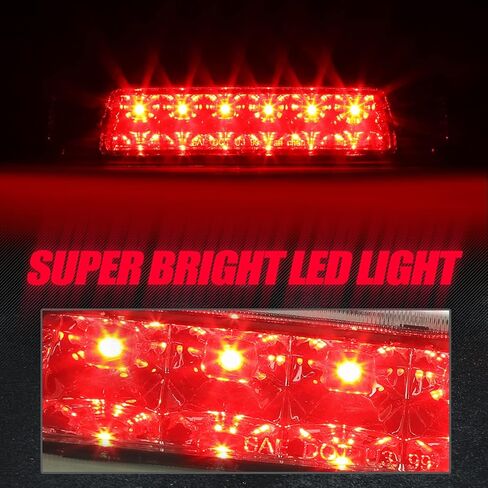 Auto Dynasty Rear High Mount Red Housing LED 3rd Third Brake Light Stop Lamp Compatible with Toyota Highlander 01-03 in Saudi Arabia