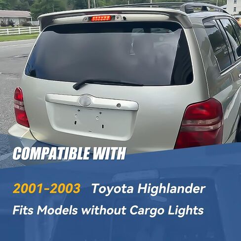 Auto Dynasty Rear High Mount Red Housing LED 3rd Third Brake Light Stop Lamp Compatible with Toyota Highlander 01-03 in Saudi Arabia
