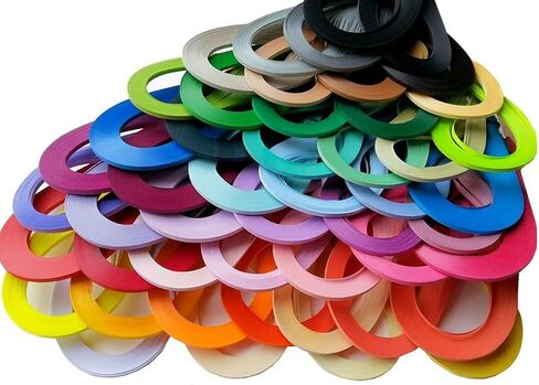 Easy PaperArt White Quilling Paper Strips 5mm Paper Filigee Quilling Strip Craft Paper Stripe 120pcsBag 21.2inch Length 5mm-0.2inch in Saudi Arabia