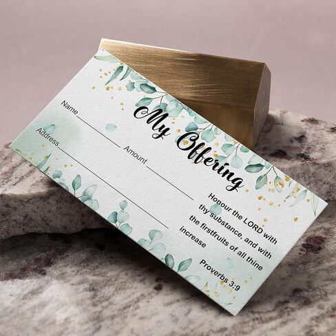 100 PCS Offering envelopes for church Tithing envelopes Donation envelopes My offering bill size blank envelopes for religious occasions church supplies for bill checks in Saudi Arabia