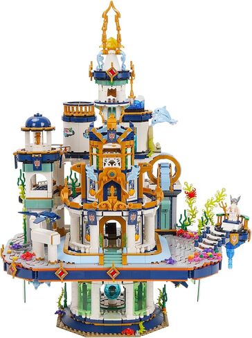 Building Block Set, Creative Construction Building Model Set Poseidon's Palace Model Building Blocks 4133 PCS in Saudi Arabia