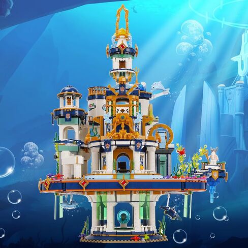 Building Block Set, Creative Construction Building Model Set Poseidon's Palace Model Building Blocks 4133 PCS in Saudi Arabia