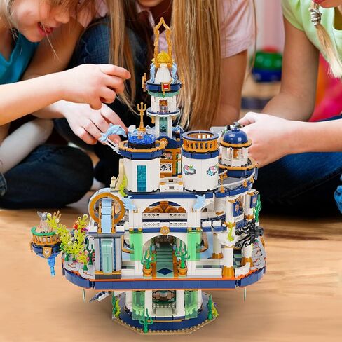 Building Block Set, Creative Construction Building Model Set Poseidon's Palace Model Building Blocks 4133 PCS in Saudi Arabia