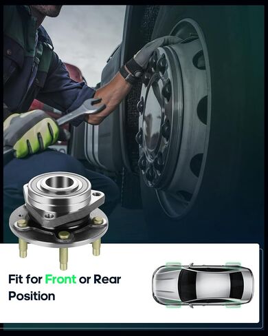 SCITOO Wheel Hub Bearing for ​ for Buick Verano for Cadillac ATS for Chevrolet Cruze Orlando Volt 2011-2015 Compatible for 513316 Front Wheel Bearings 2 pcs in Saudi Arabia