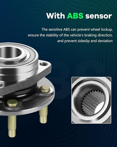 SCITOO Wheel Hub Bearing for ​ for Buick Verano for Cadillac ATS for Chevrolet Cruze Orlando Volt 2011-2015 Compatible for 513316 Front Wheel Bearings 2 pcs in Saudi Arabia